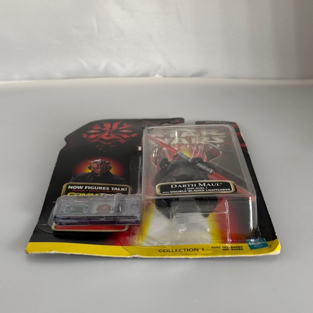 1998 Hasbro Star Wars Darth Maul Dbl Bladed Lightsaber CommTech Action Figure - Picture 5 of 9